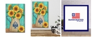 Courtside Market Vintage-Inspired Sunflowers 12x18 Board Art 